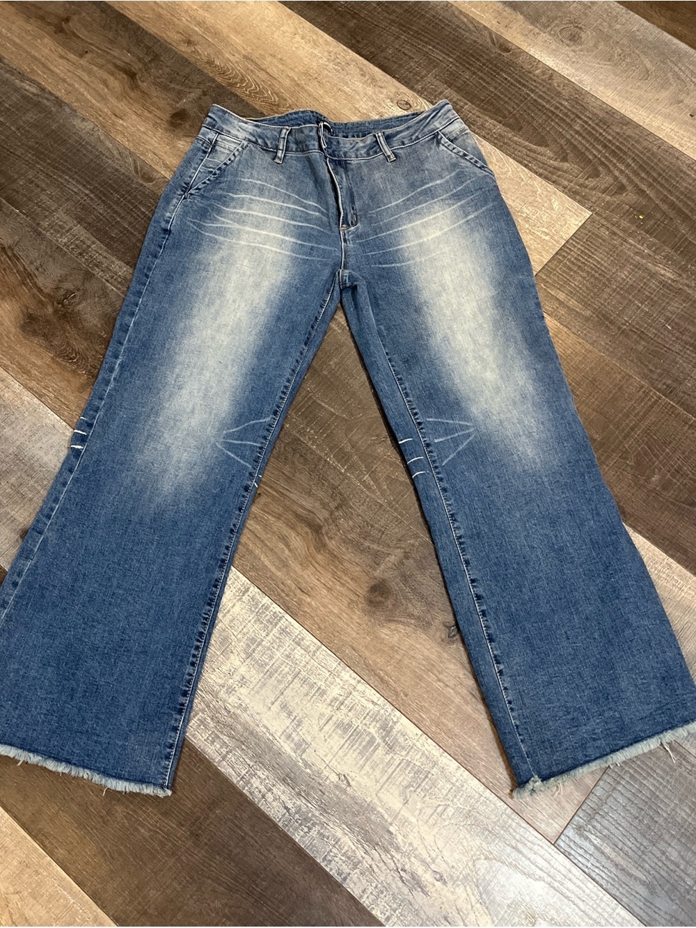 Flamingal Classic Blue Wide-Leg Women’s Jeans